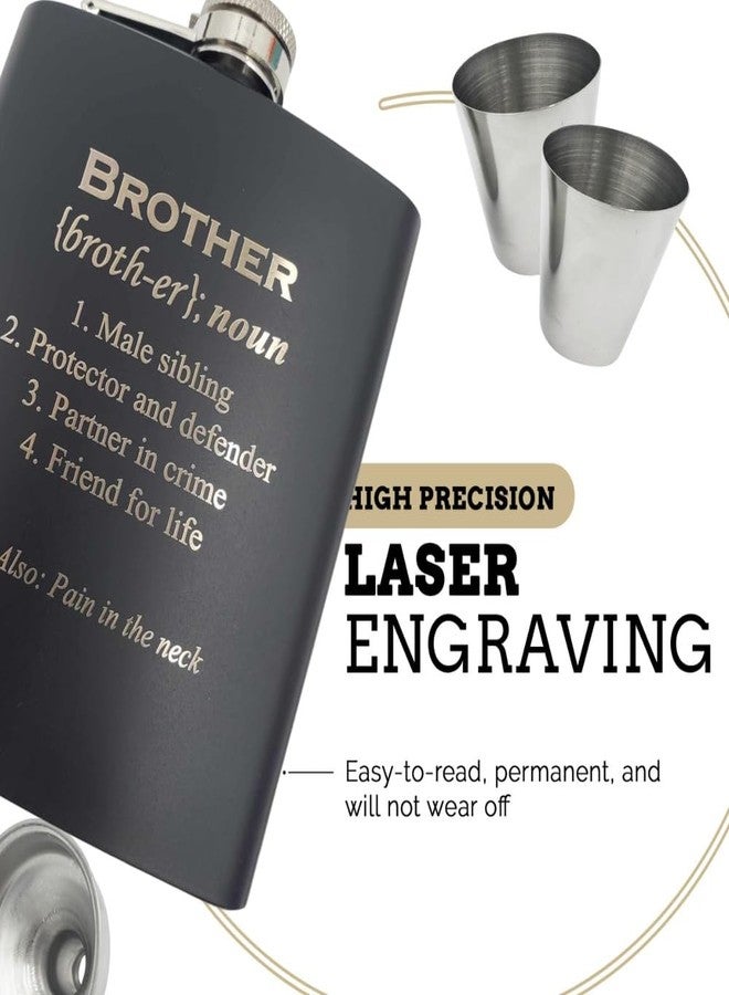 Pretty Inappropriate Funny Birthday Gifts for Brother from Sister, Adult Brother Gifts, Brother of the Bride Gifts, Gift for Brother Birthday, Brother Birthday Gift, Gifts for Older Brother, Rakhi for Brother, Hip Flask - Image 3